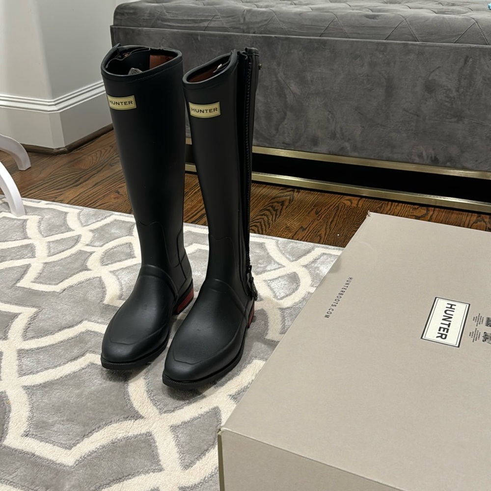 Hunter Wellesley Rubber Riding Boots